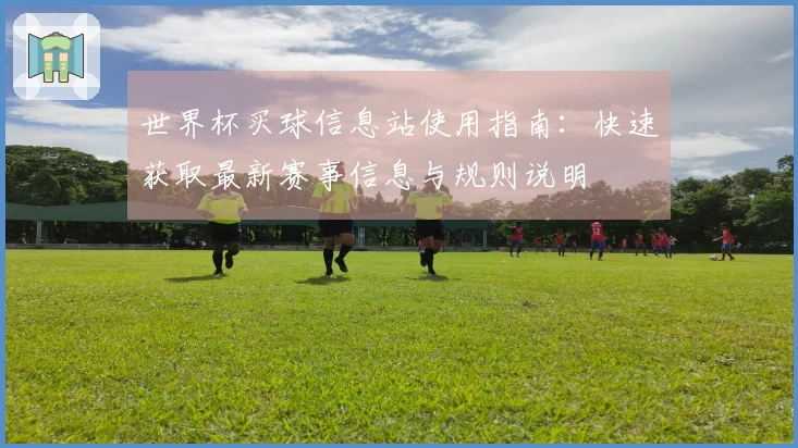 世界杯买球信息站使用指南：快速获取最新赛事信息与规则说明